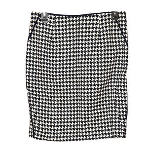 XXI Essentials Houndstooth Pencil Skirt Black White Career Size Medium